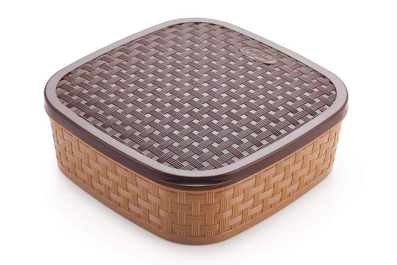 HOUSEHOLD CULTURE HOUSEHOLD CULTURE Plastic Titan 4 Sections Multipurpose Dry Fruit Chocolates Sweet Box Set Single - Image 4
