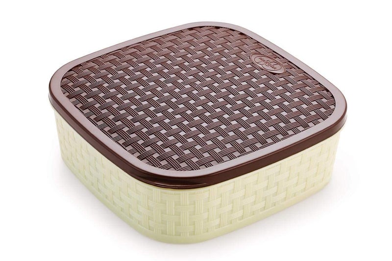 HOUSEHOLD CULTURE HOUSEHOLD CULTURE Plastic Titan 4 Sections Multipurpose Dry Fruit Chocolates Sweet Box Set Single - Image 3