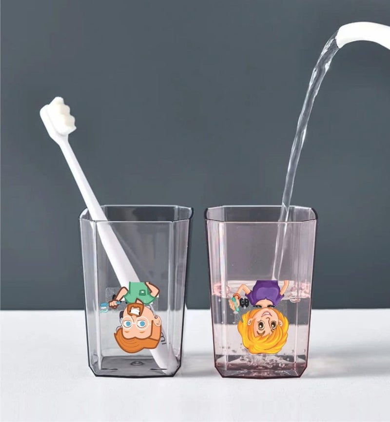 Swaze Wall Mounted Toothbrush Holder for Bathroom | Brush and Paste Holder | Tooth Brush Stand for Wash Basin | Bathroom Brush Stand | Toothbrush Holders for Bathroom Wall for Kids and Families - Image 2