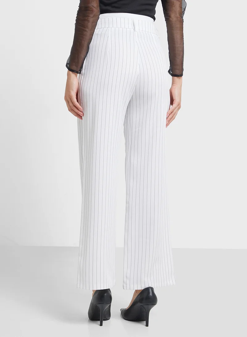 ELLA High Wiast Pinstriped Trouser