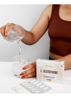 HK Glowup L- Glutathione Skin Lightening Capsules For Healthy Glowing Skin & Hair Growth - Immune, Antioxidant Support, Radiant & Youthful Skin For Women & Men (30 Capsules) Nutraceutical  - Image 3