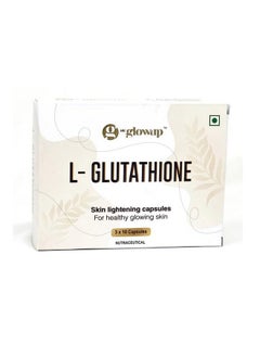 HK Glowup L- Glutathione Skin Lightening Capsules For Healthy Glowing Skin & Hair Growth - Immune, Antioxidant Support, Radiant & Youthful Skin For Women & Men (30 Capsules) Nutraceutical  - Image 1