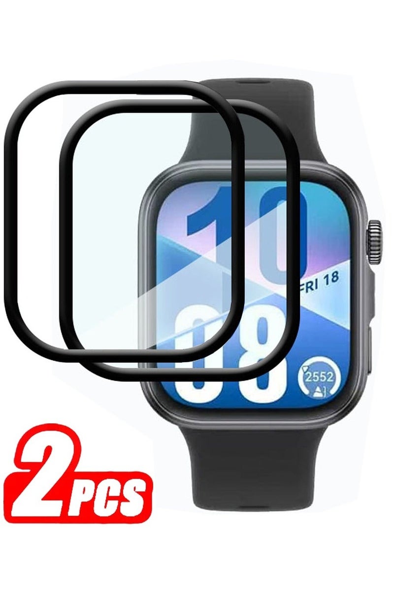 2Pcs Screen Protector for HUAWEI Watch Fit 4, Curved Ultra-HD Full Coverage Anti-Scratch Clear Soft Film - Image 1