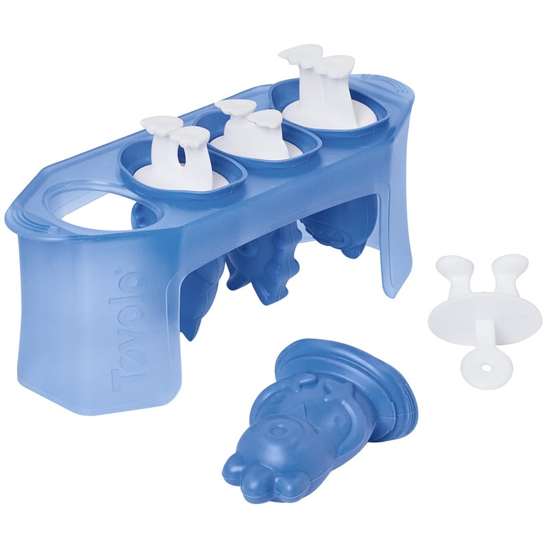 Tovolo Silicone Popsicle Molds with Sticks (Monster) - Ice Pop Molds with 4 Cavities for Homemade Flavored Ice Pops & Frozen Snacks - Popsicle Maker with Drip-Guards, Dishwasher Safe & BPA-Free - Image 1