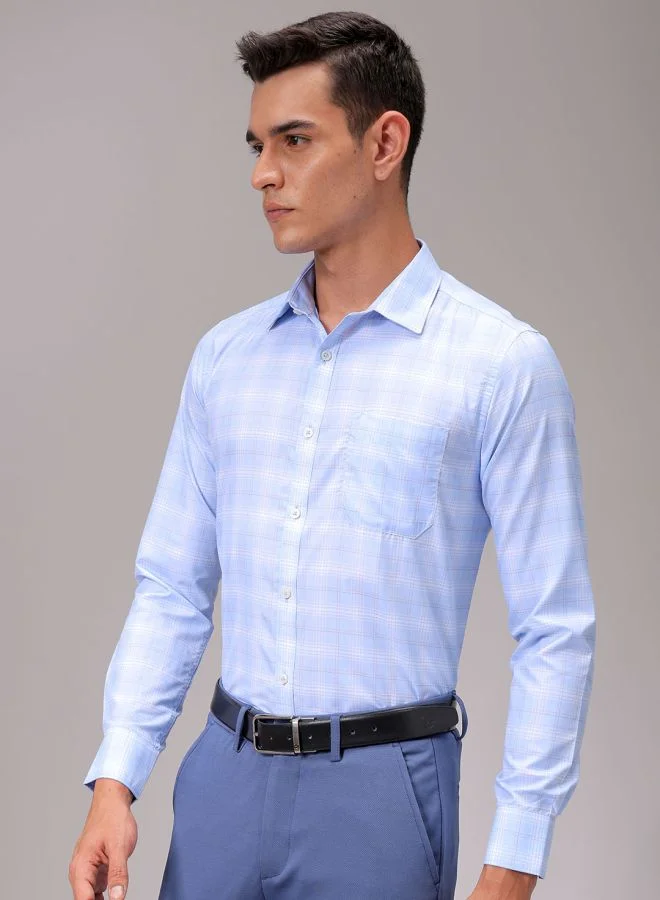 شركة المرآب الهندية Men Slim Fit Striped Full Sleeves Cutaway Collar Formal Shirt