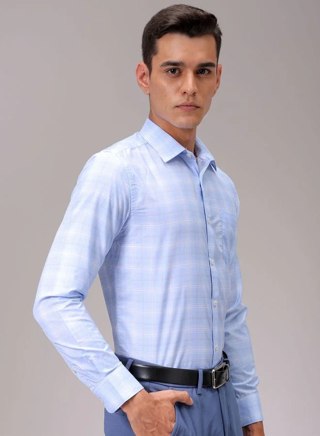 شركة المرآب الهندية Men Slim Fit Striped Full Sleeves Cutaway Collar Formal Shirt