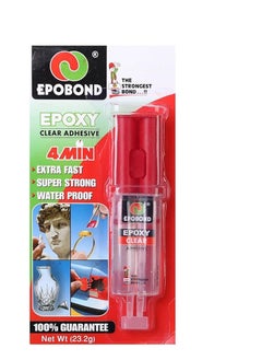 Transparent epoxy adhesive
