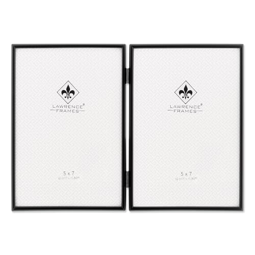 Lawrence Frames Metal Frame, Simply, Black, 5x7 Double - Image 1