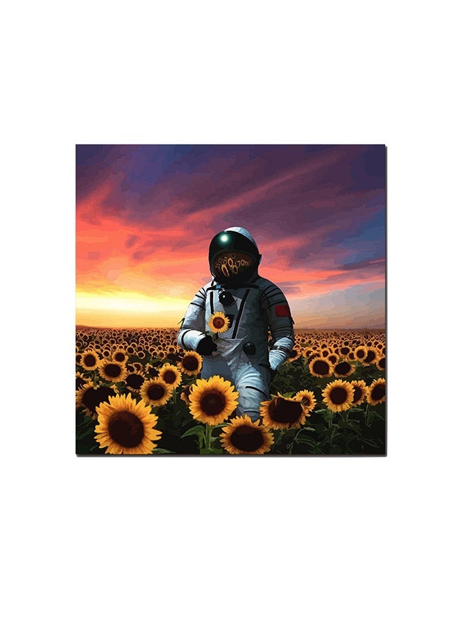 RYN Astronaut Wall Art Painting Multicolour 30 x 30centimeter - Image 1