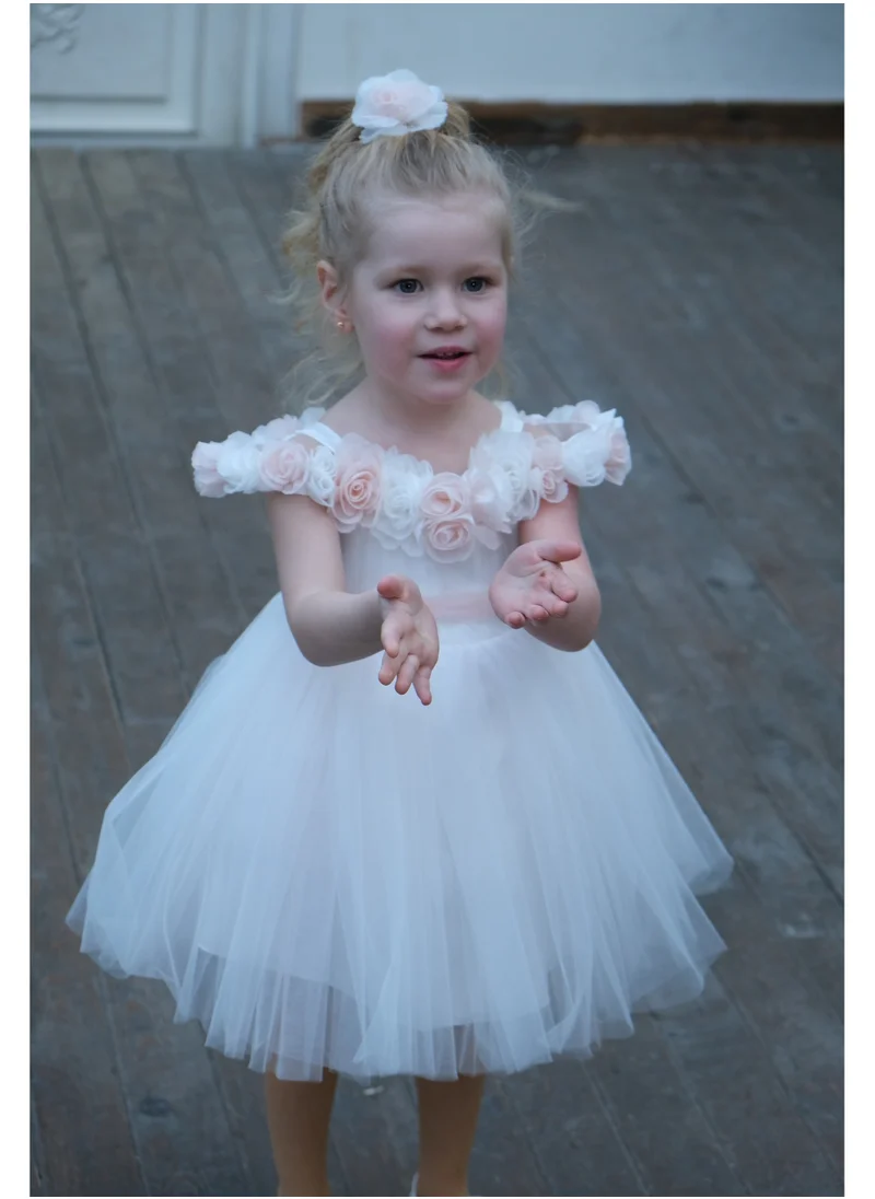 VIA BAMBINO Flower Girls Dress White 3223