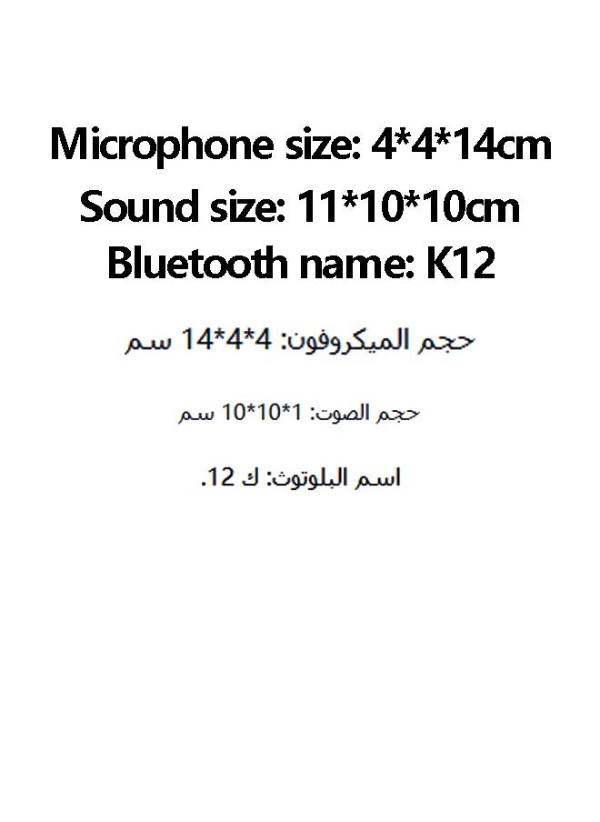 Generic Mini Karaoke Machine for Kids Adults Portable Bluetooth Speaker with 2 Wireless Microphones Toys Birthday Gifts for Girls Boys  - Image 5