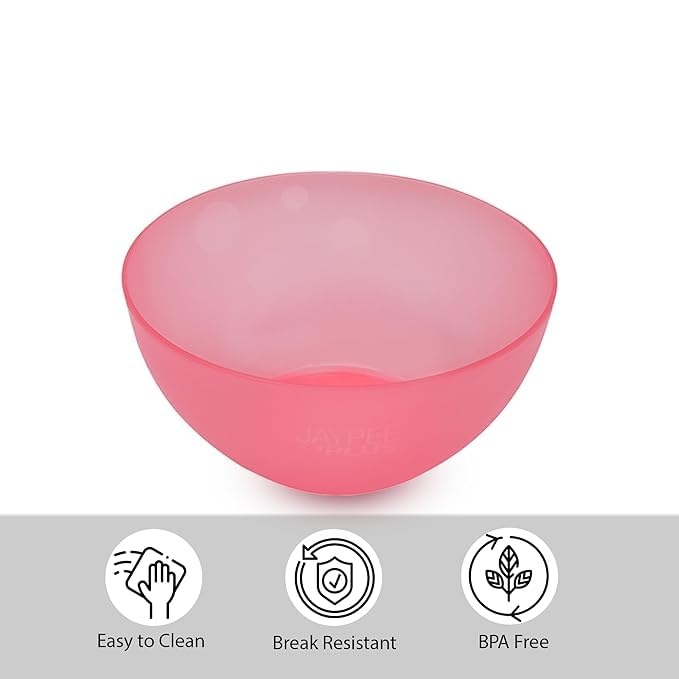 BAKERS PARDISE Virgin Plastic Mixing Bowls Set of 1 – Lightweight, Durable & Unbreakable | Modular Design for Serving, Storing & Stacking | Microwave & Dishwasher Safe-Size (19.5cm x 11cm, Medium) - Image 5