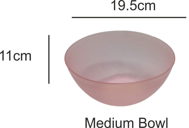 BAKERS PARDISE Virgin Plastic Mixing Bowls Set of 1 – Lightweight, Durable & Unbreakable | Modular Design for Serving, Storing & Stacking | Microwave & Dishwasher Safe-Size (19.5cm x 11cm, Medium) - Image 3