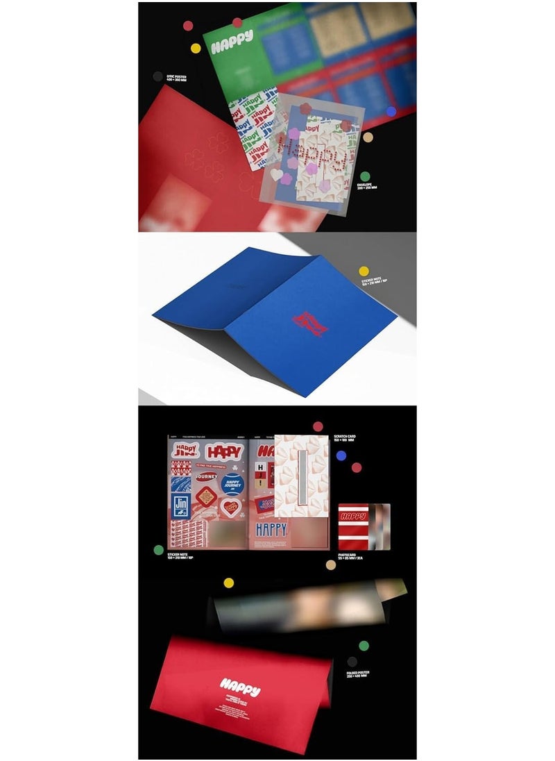 Jin BTS 1st Solo Album Happy Journey Ver Kpop Music CD with Photobook Photocard Folded Poster and More - pzsku/ZED1D685FA5E83EFBF2ACZ/45/_/1736426779/1cd9981b-1b08-4e21-b044-9c6ea8111d22