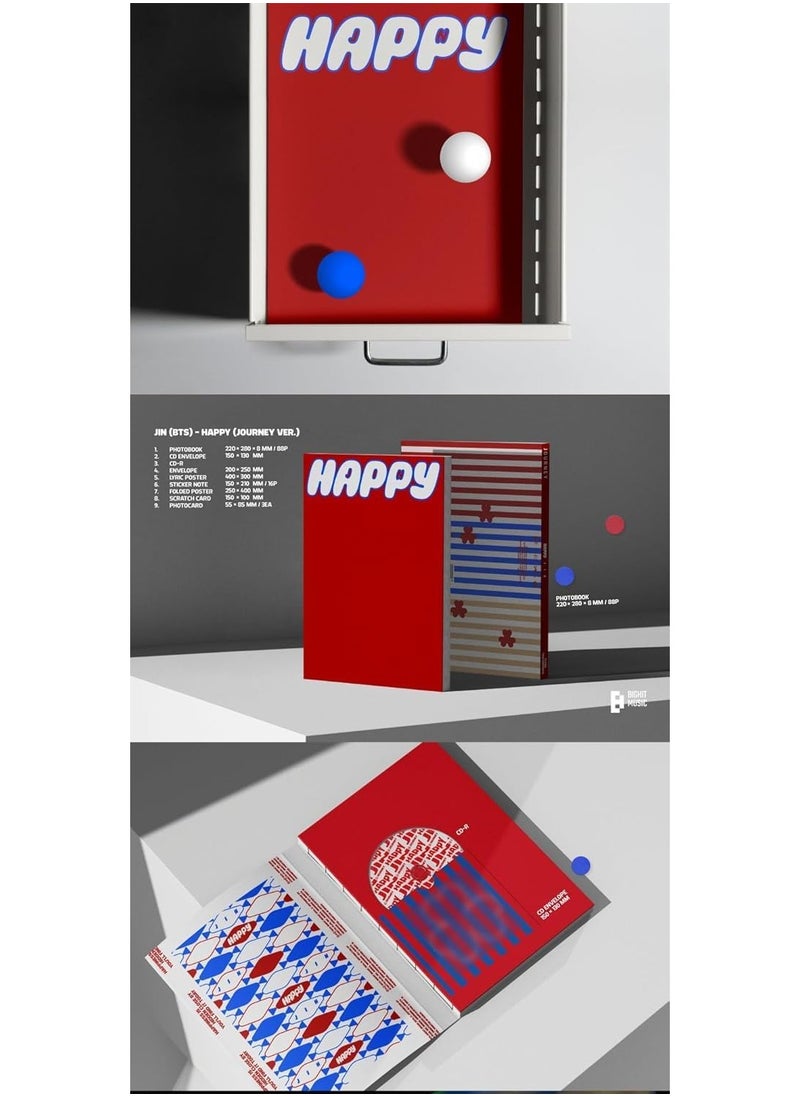 Jin BTS 1st Solo Album Happy Journey Ver Kpop Music CD with Photobook Photocard Folded Poster and More - pzsku/ZED1D685FA5E83EFBF2ACZ/45/_/1736426832/4bc378cb-7a66-4efd-b299-7503cfb06c9d