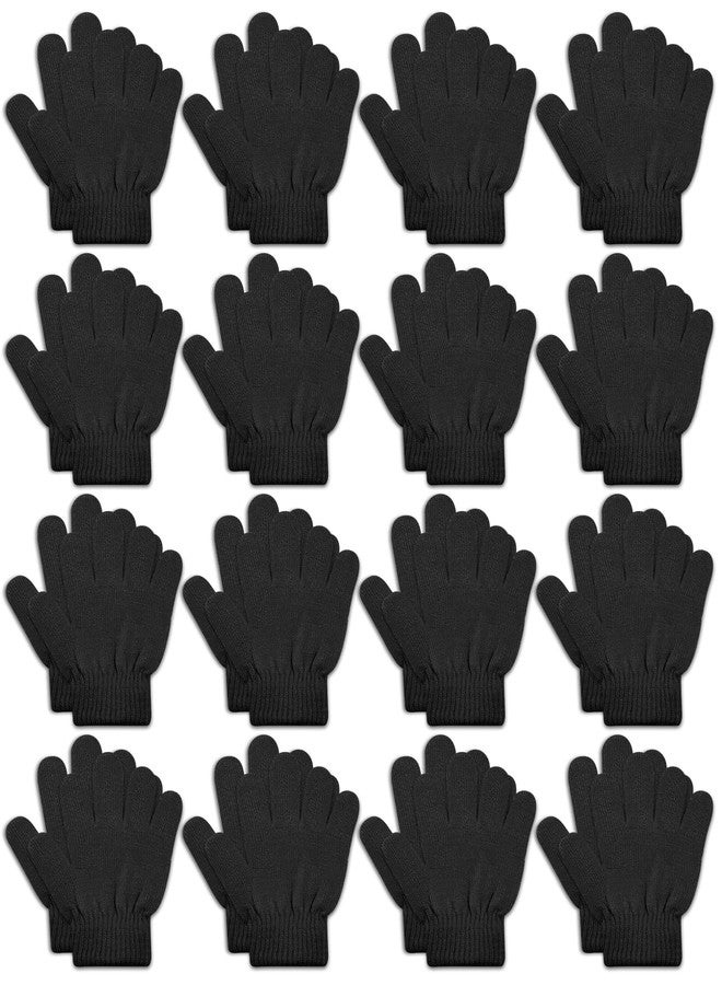 ONESING 16 Pairs Knitted Winter Gloves Children Gloves Bulk Kids Gloves for Boys Girls - Keep Little Hands Warm and Trendy Mixcolor A - Image 1