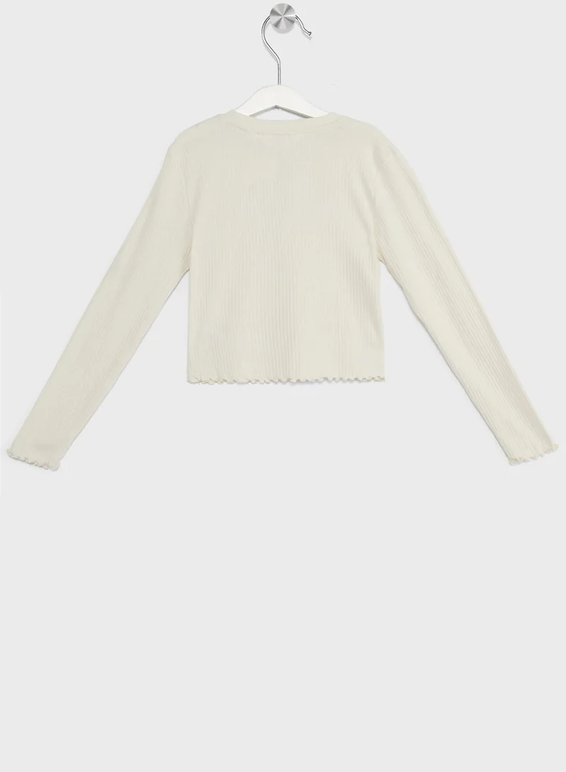 H&M Youth Kitty Print Jersey Top