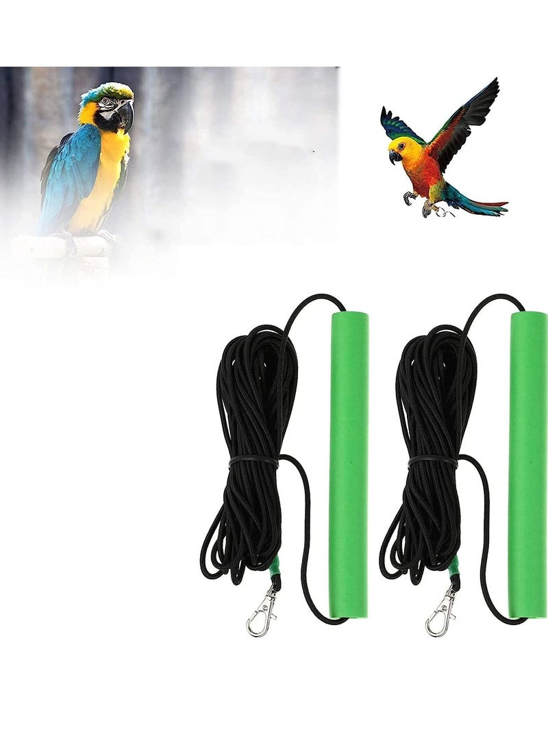 SYOSI 2 Pcs Bird Harness Anti Bite Bird Aviator Outdoor Bird Flying Training Rope Elastic Outdoor Bird Bird Harness Leash - Image 1