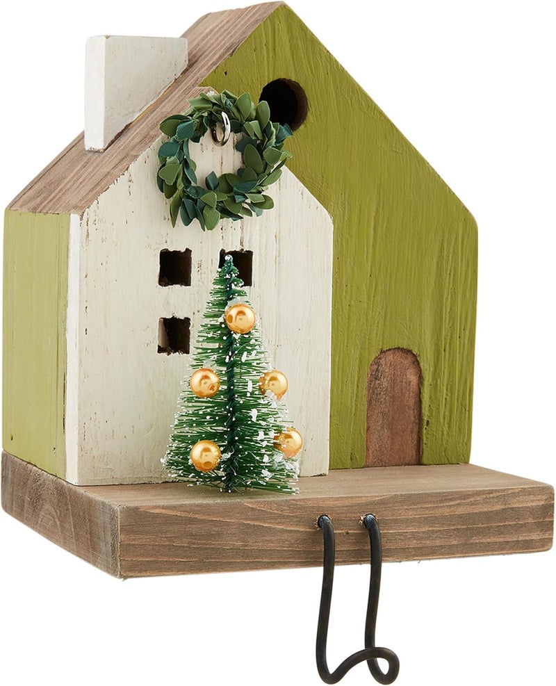 MudPie Light Up Stocking Holder, Green, 5 1/2" x 3 1/4" - Image 1