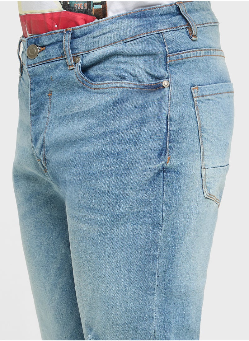 BRAVE SOUL Skinny Fit Ripped Jeans  - Image 4