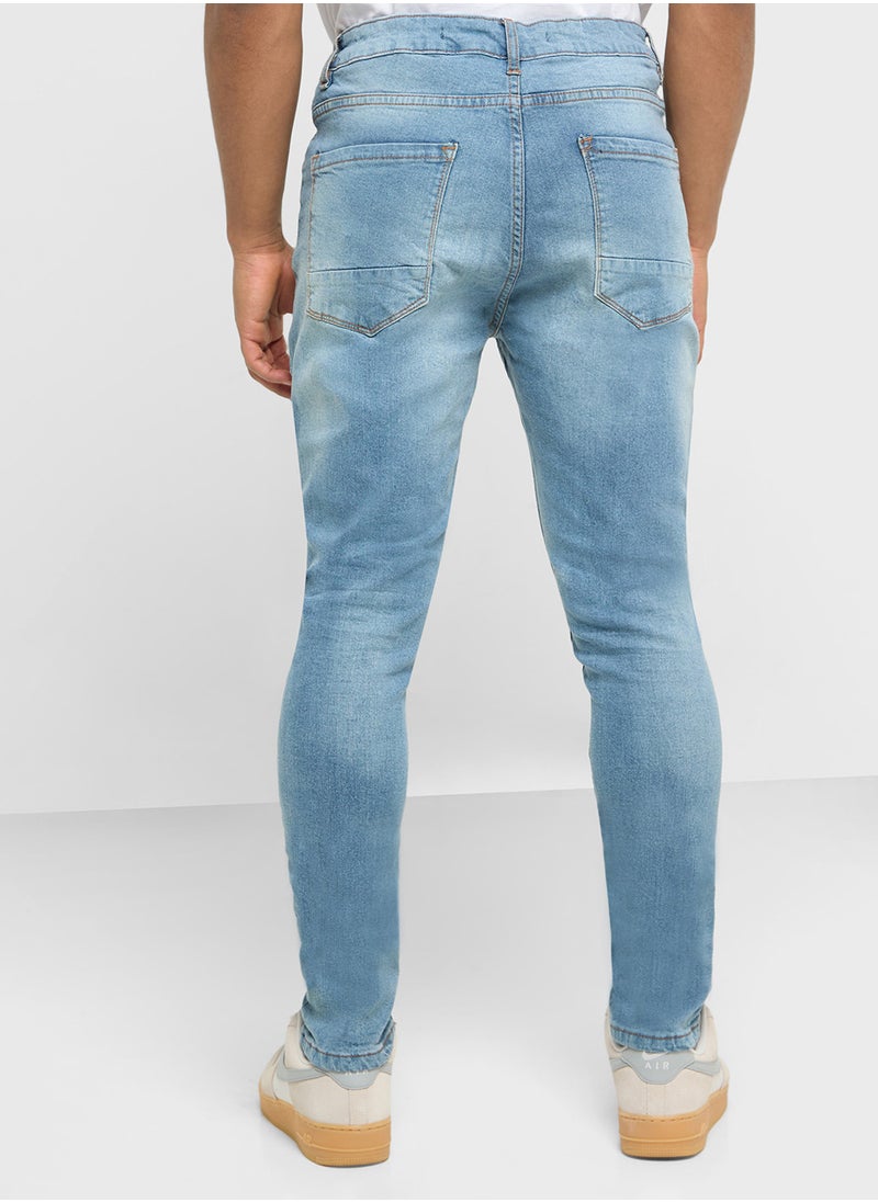 BRAVE SOUL Skinny Fit Ripped Jeans  - Image 3