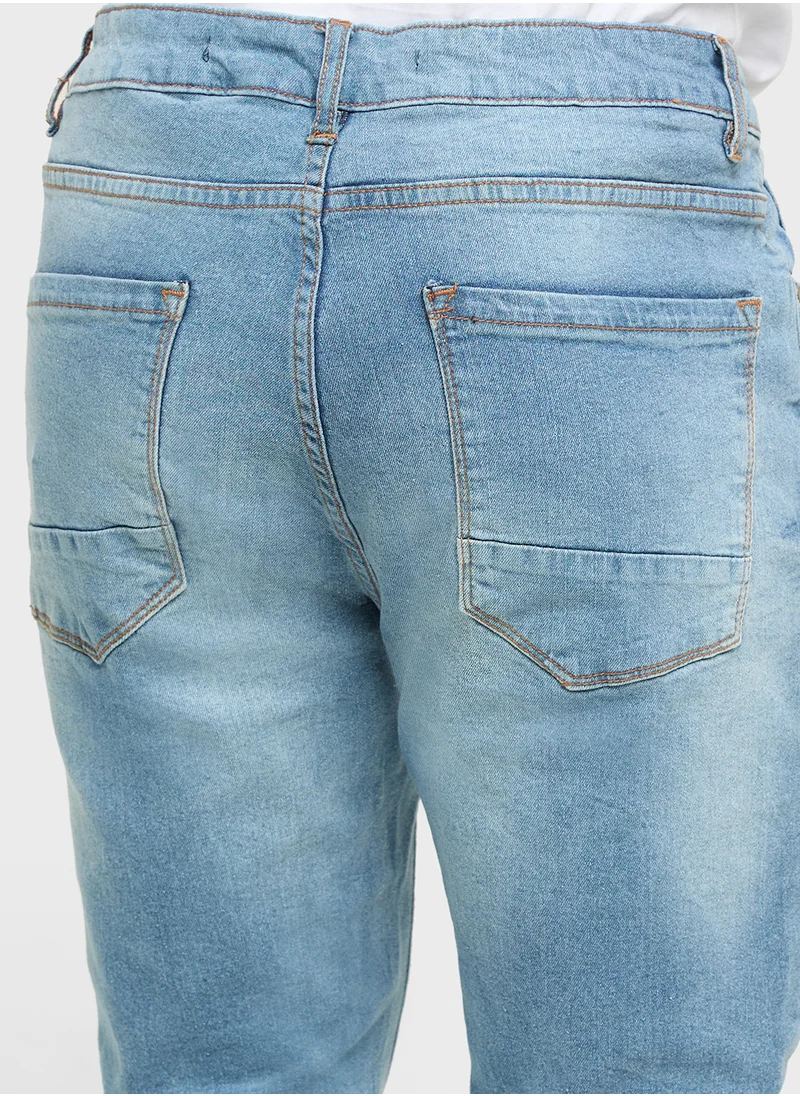 برايف سول Skinny Fit Ripped Jeans