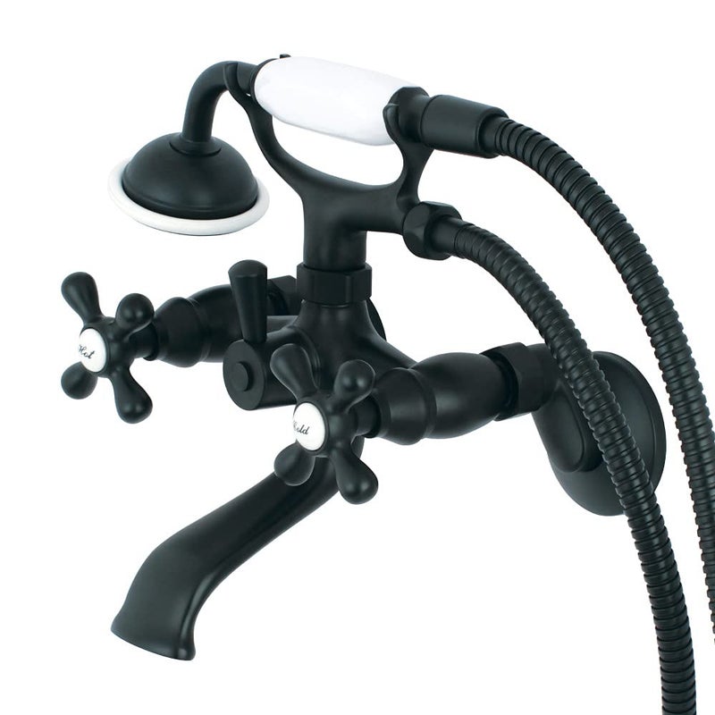 Kingston Brass KS265MB Kingston Clawfoot Tub Faucet Matte Black 894 x 656 x 431 - Image 2