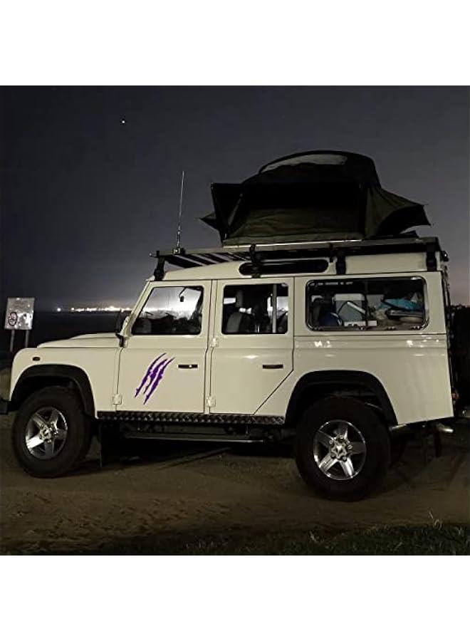 Loquat Claw Mark Car Decals, 16 Inch Car Headlight Stickers, Monster Claw Scratch Sticker for Dodge Challenger Charger, Pack of 2 (Purple) - Image 3