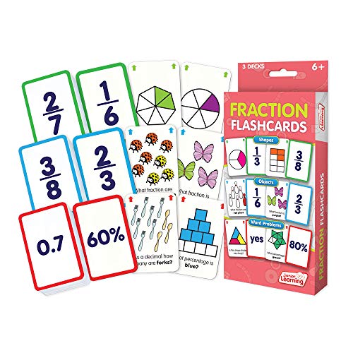 Junior Learning Fraction Flashcards, Multi - Image 1
