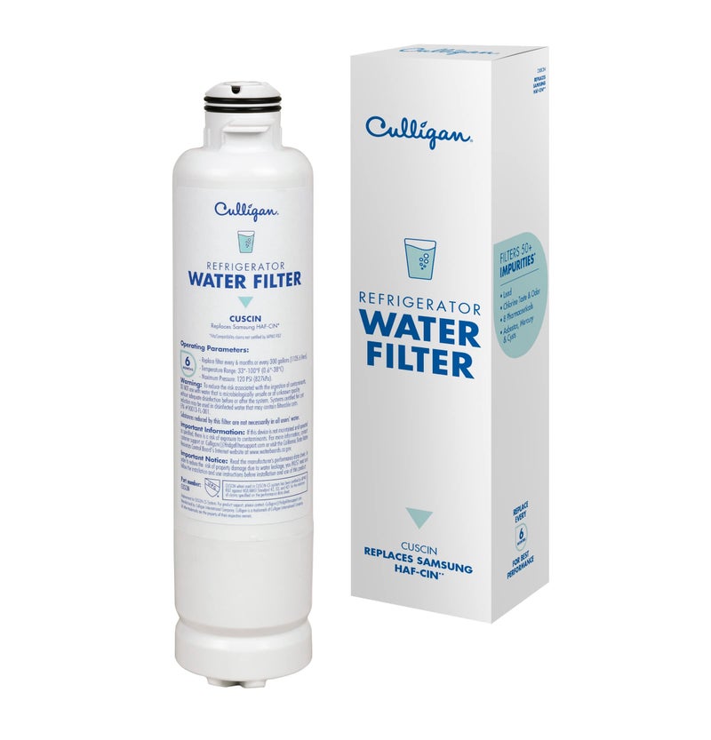Culligan Cuscin Refrigerator Water Filter | Replacement For Samsung Water Filter (Haf-Cin) | Replace Every 6 Months | Pack Of 1 - Image 1