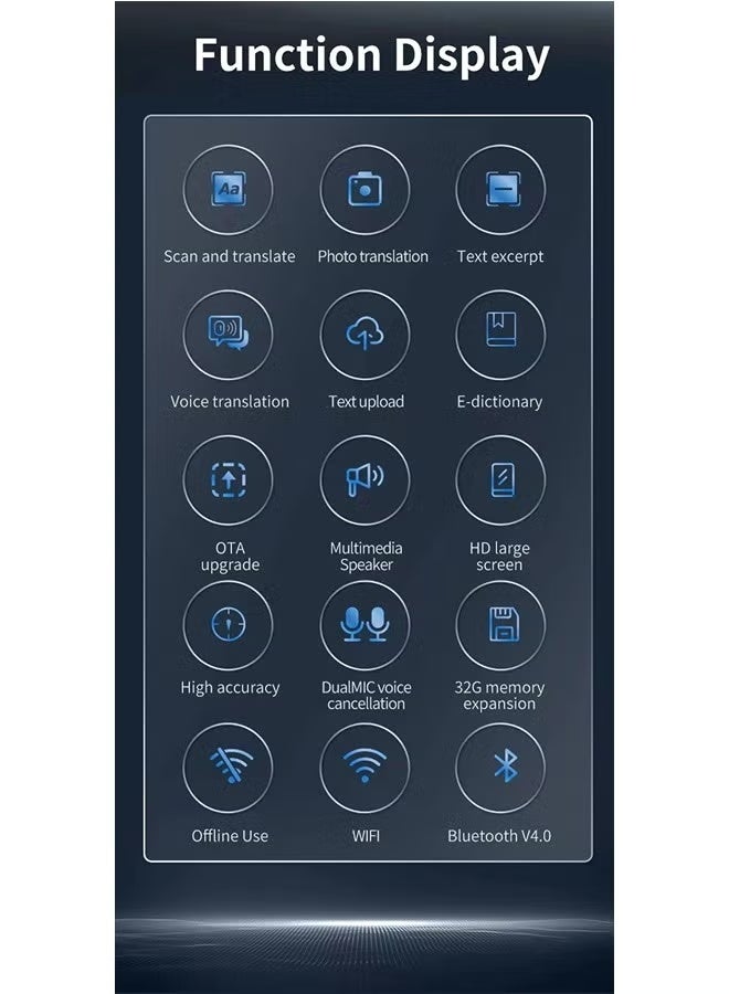 Upgraded Scan Reader Pen, Dictionary Mobile Scanner Translator Scanning Pen, 112 Language OCR Digital Reader Pen Voice Translator Device, Text&Phonetic Multilingual Translation - Image 4