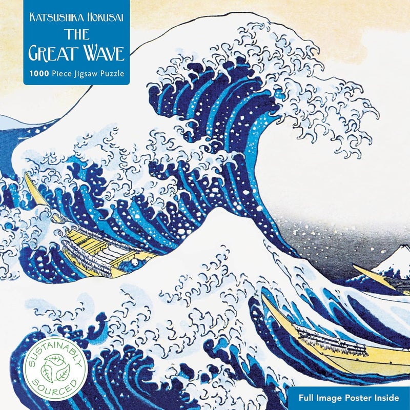 Adult Jigsaw Puzzle Hokusai: The Great Wave: 1000-piece Jigsaw Puzzles - Image 1