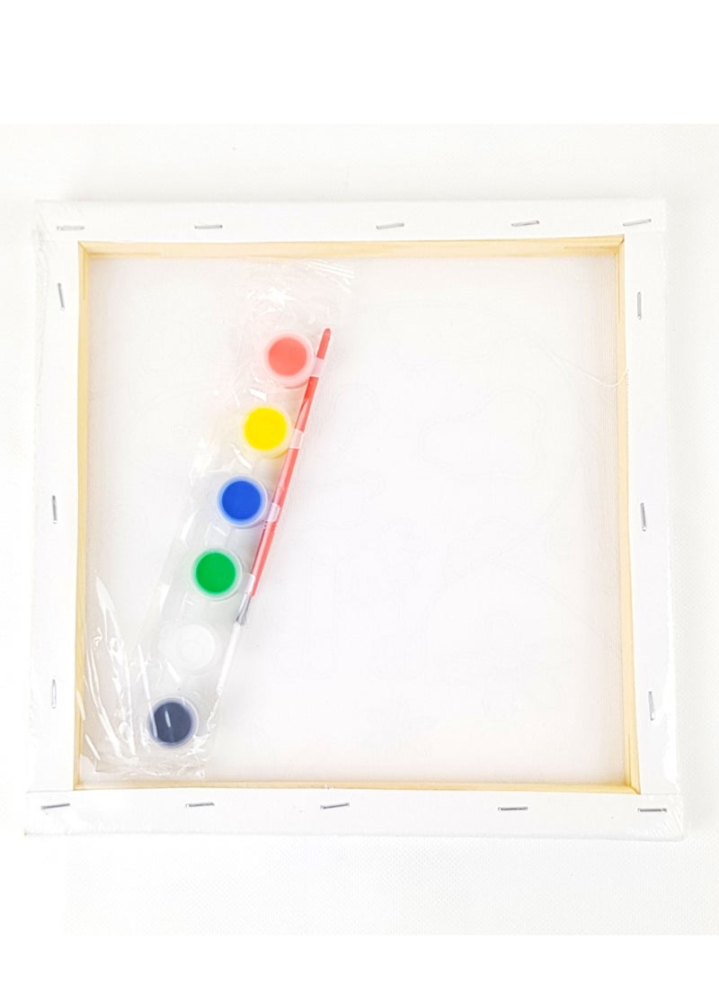 Generic 5-Piece Size Preprinted Canvas Multicolour 