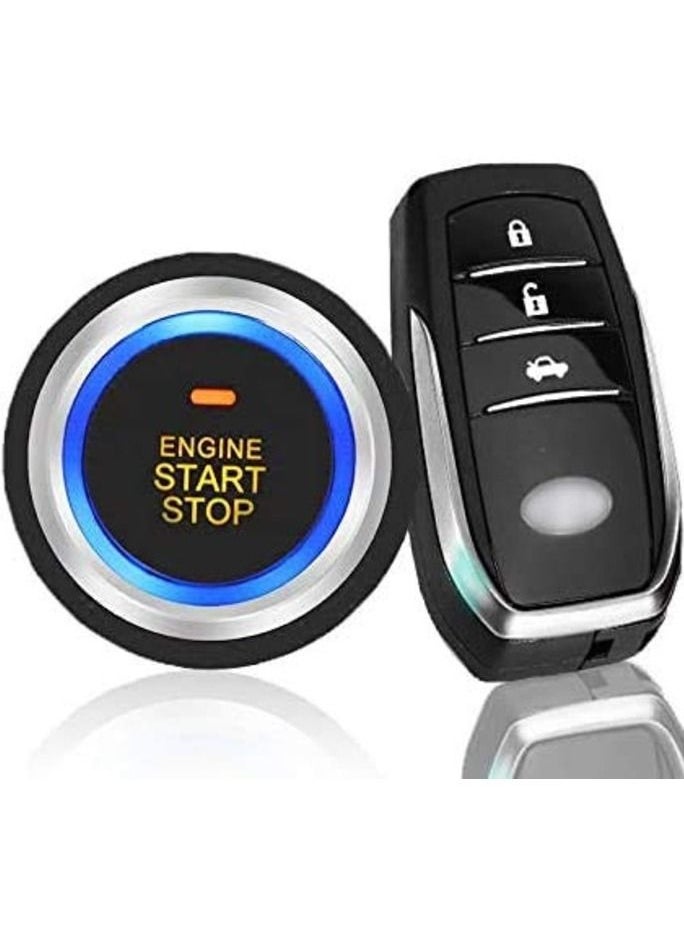 MR.SMART - 12V Car Toyota Passive Keyless Entry System PKE Engine Starter Push Button Vehicles Start/Stop Kit Safe Lock with 2 Smart Key - Image 1