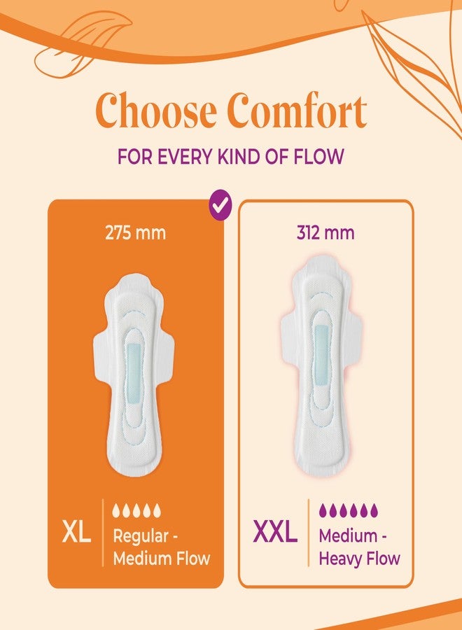 Ammy Super Absorbent Ultra Thin Sanitary Pads - 24 Pcs XL Size for Heavy Flow | Soft, Rash Free, Leak Lock, 7 Layer Protection & Advanced Gel Lock Feature | Pack of 1 - Image 5