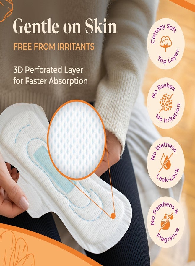 Ammy Super Absorbent Ultra Thin Sanitary Pads - 24 Pcs XL Size for Heavy Flow | Soft, Rash Free, Leak Lock, 7 Layer Protection & Advanced Gel Lock Feature | Pack of 1 - Image 4