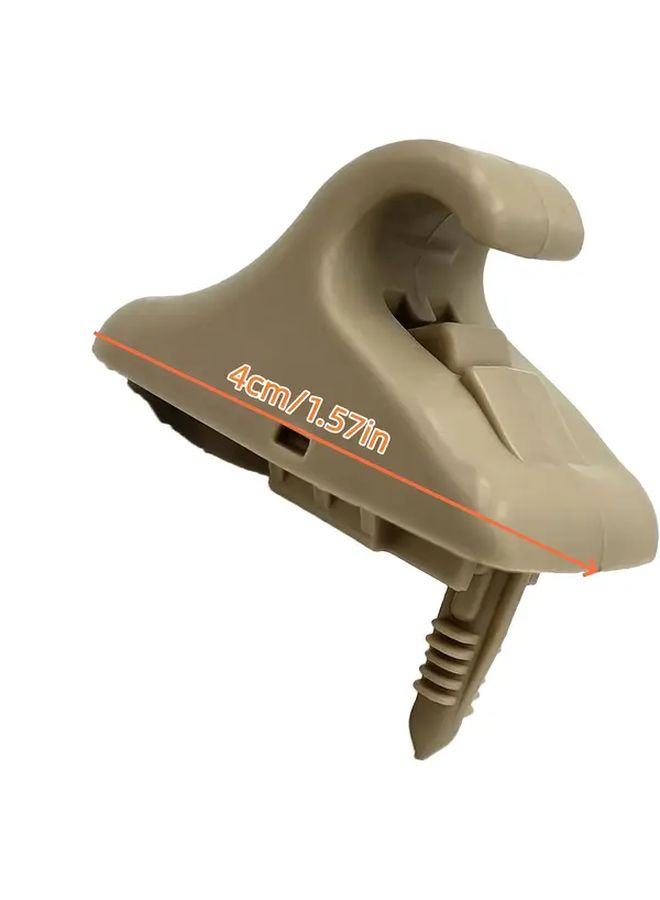 Gray Sun Visor Clip Holder Bracket Support Fastener Hook 1 Pair Car Accessory - Image 2