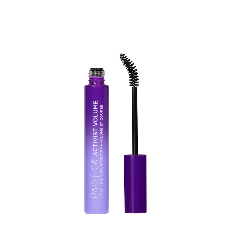 Pacifica Beauty | Activist Curling Mascara | Black | Volume and Length | Vegan Brush | Glass Tube | Clean Eye Makeup | Plant-Fibers | Microplastic + Nylon 6 Free | Vegan, Talc-Free, Cruelty-Free - Image 1