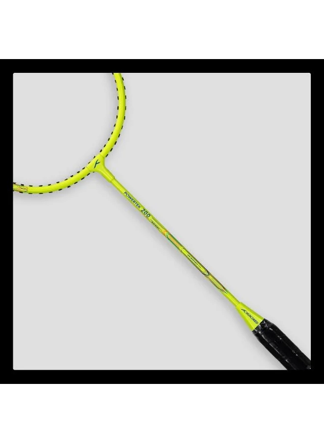 HUNDRED  Hundred Powertek 200 Pro Graphite Strung Badminton Racket With Head Cover  | Best Price UAE
