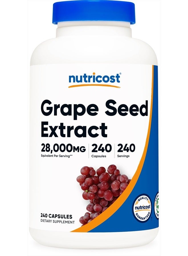 Nutricost Grape Seed Extract 28,000mg, 240 Capsule - Image 1