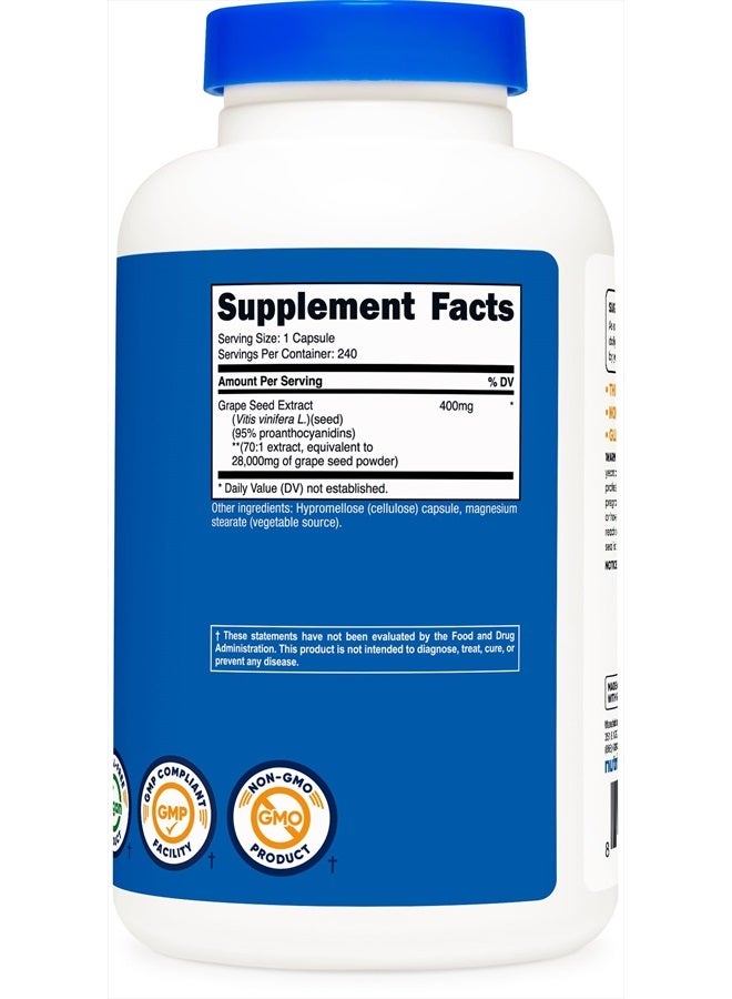 Nutricost Grape Seed Extract 28,000mg, 240 Capsule - Image 5
