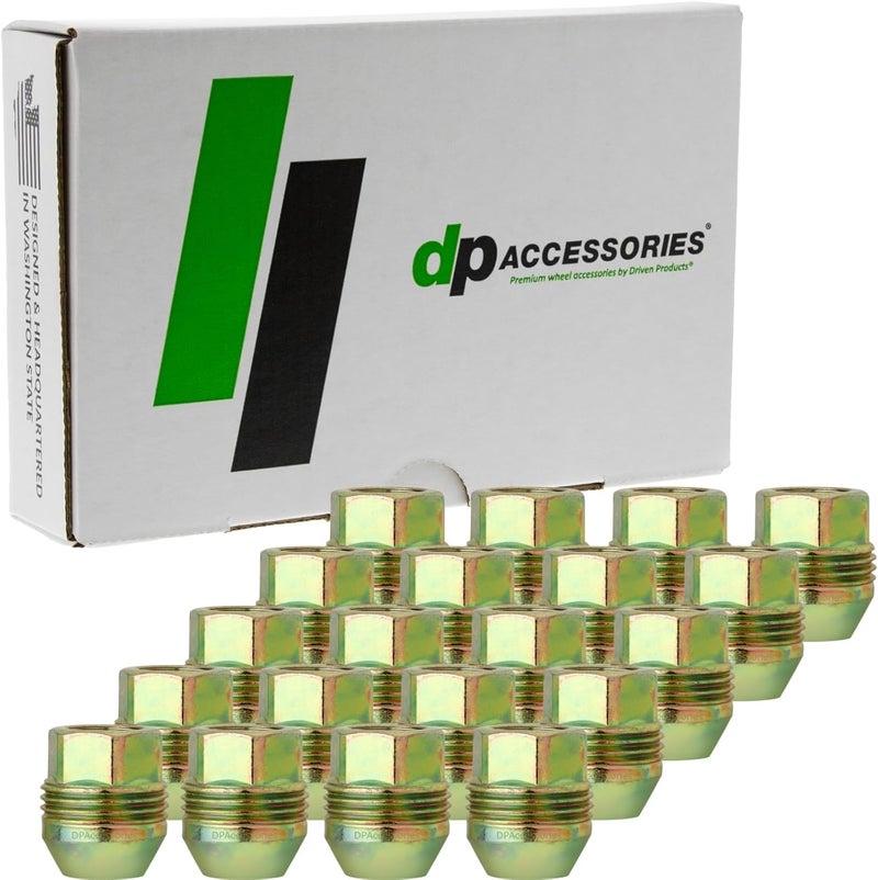 DPAccessories 20 Dual Thread Wheel Lug Nuts M12x1.5 - Replaces Chevy/GMC 6504266 10028615 - Image 1