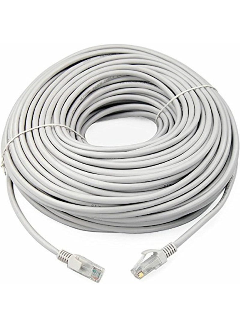 منتقي 50M RJ45 CAT6 Ethernet LAN Cable – High Speed Gigabit Internet Patch Cord | 50 Meter Network Cable for Modem, Router, Switch, Hub, PC, Laptop, PS5, Xbox | Flat CAT 6 LAN Cable with Molded Connectors - Image 1