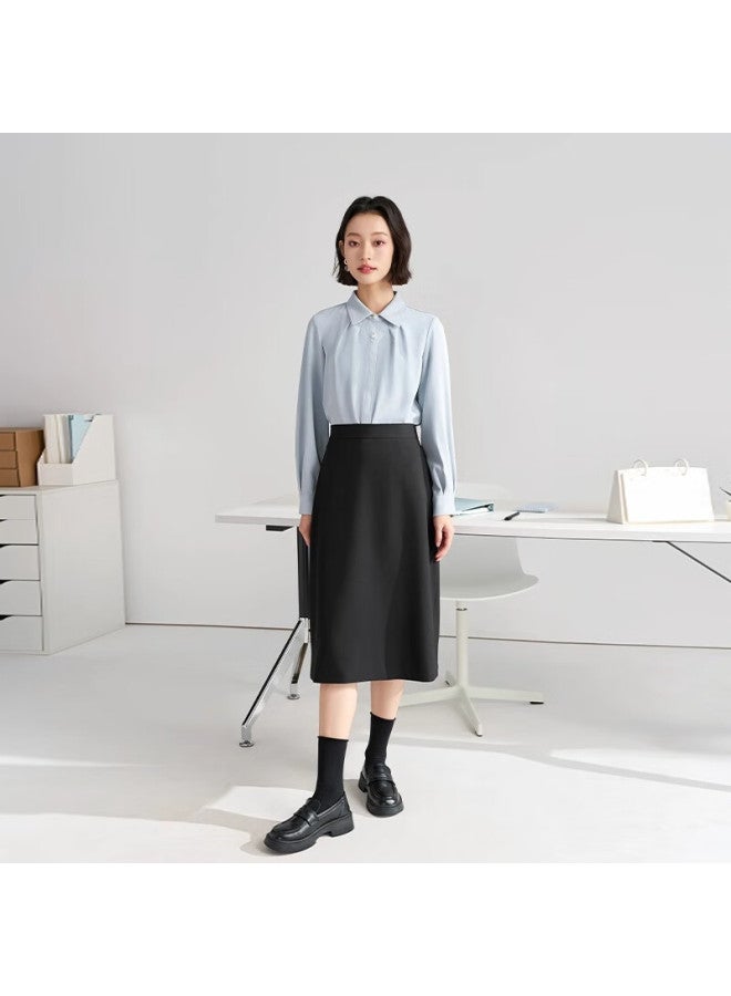 Lady Bird Miss Bird White Shirt Women's Spring And Summer Professional Shoulder Commuting Top Small Stature Temperament Teaching Attire Formal Shirt - Image 5