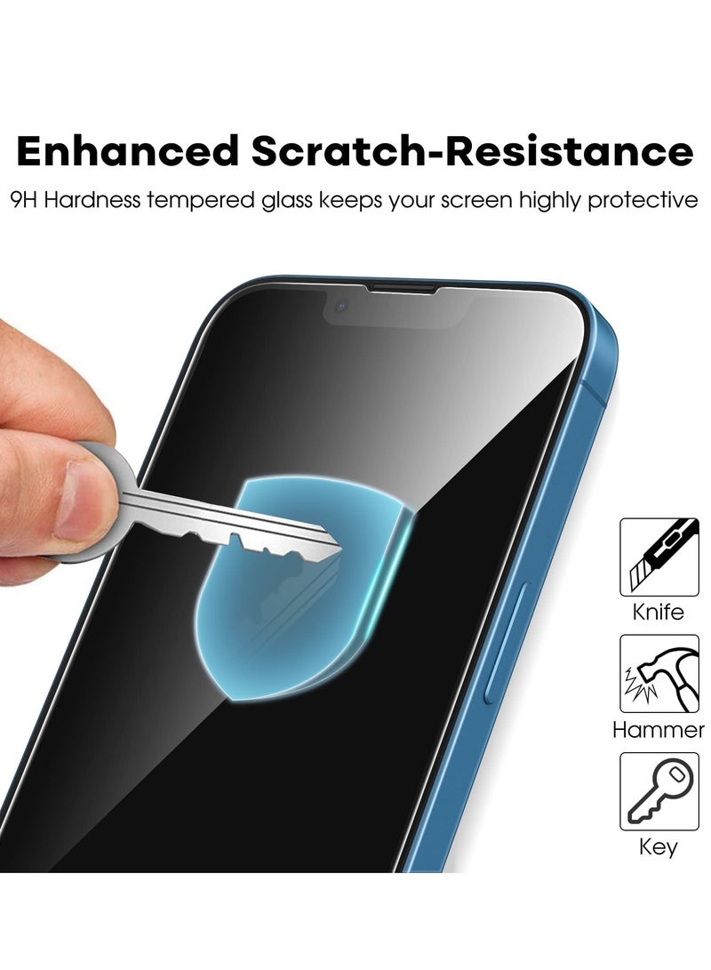 JETech Full Coverage Screen Protector for iPhone 13 and13 Pro 6.1 Inch Tempered Glass Film with Easy Installation Tool Case Friendly HD Clear 3 Pack - Image 5