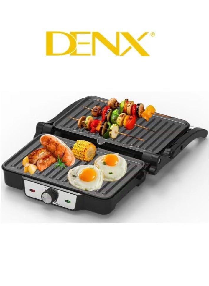 Denx DX 2094 Electric Grill with Non-Stick Teflon Surface, 1600W - Image 1