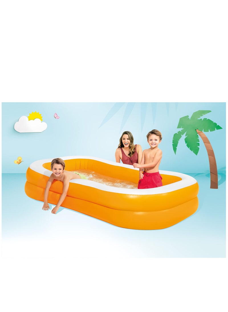 Arabest Swimming Pool Swimming Centre Family Pool Suitable for Children from 3 years 229*147*46cm  - Image 2
