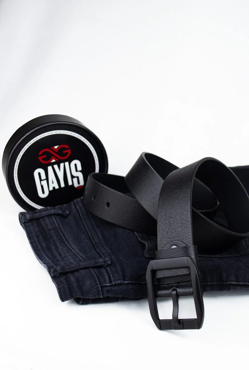 Gayış Gayish Special Boxed | Premium %1oo Leather | 4cm Width Men's Jeans-Fabric Trouser Belt | Soft Italian Leather Belt