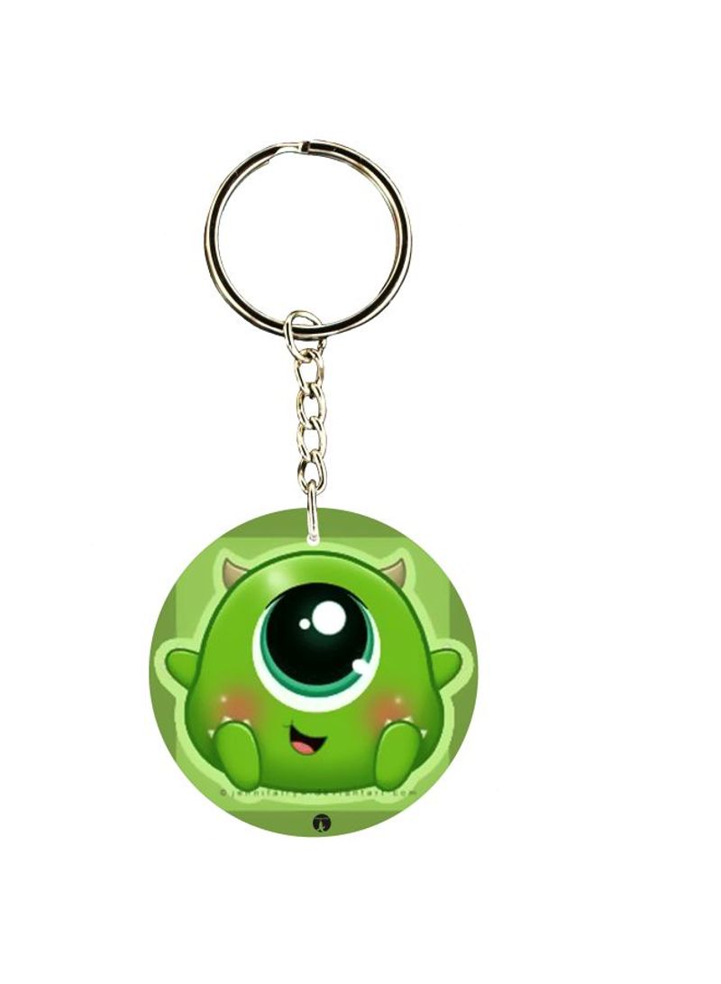 RKN Double Sided Alien Printed Keychain