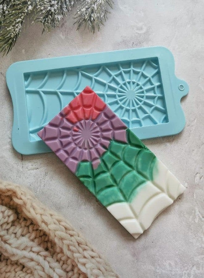 Skytail Break Apart Chocolate Bar Mould Silicone Non-Stick Spider Web Shape Mould Thick Candy Molds for Chocolate Candy Praline Sweets DIY Baking Brownie Gummy Jelly Caramel Cake Decor Party Treats - Image 3